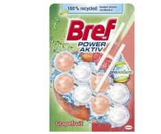 WC valiklis-gaiviklis BREF POWER AKTIV GRAPEFRUIT, 2×50 g