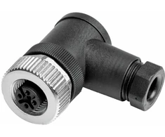 Weidmuller M12 lizdas 5pin, kampu, 4-6mm kabeliui, IP67