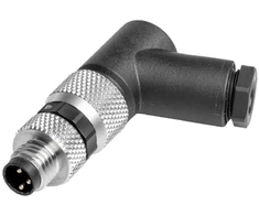 Weidmuller M8 kištukas 3pin, kampu, 3.5-5mm kabeliui, IP67