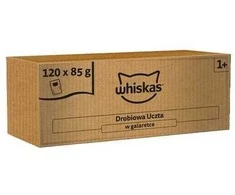 WHISKAS Adult paukštiena Feast 120×85 g visavertis šlapias maistas suaugusiems katėms želė