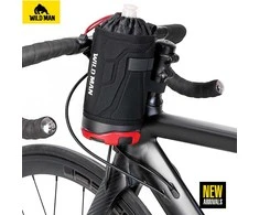 WILDMAN Bicycle bag R1 waterproof 1L for bottle juodas-red