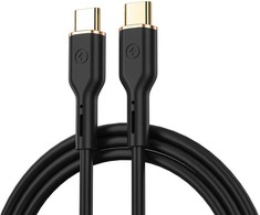 WIWU kabelis YQ02 USB-C - USB-C 100W 1,2m juodos spalvos