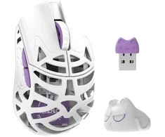 WL Mouse WL Pelė WLMOUSE Beast Miao Pelė žaidimams, Omron Optinė Switches – baltas
