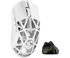 WL Pelė WLMOUSE Beast X Pro Solid Sides Pelė žaidimams, Omron Optinė Switches – Baltas