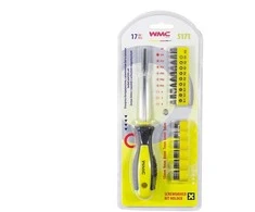 Grąžtas Wmc_Tools Atsuktuvas ir antgalių rinkinys WMC TOOLS 5171 17 vnt.