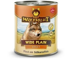 Šunų Maistas - WOLFSBLUT Wide Plain Arklių Mėsa su Saldžiosiomis Bulvėmis 800g