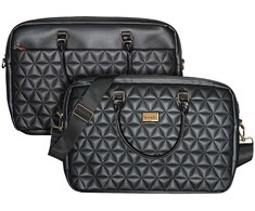 Wonder Briefcase Nešiojamas kompiuteris 17 colių pico quilted juodas
