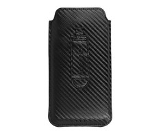 Wonder CARBON Dėklas (Size S) skirtas Nokia 105 2019/150/216 juodos spalvos
