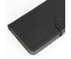 WONDER COMMON Universal Book dėklas (Dydis L) skirtas Apple iPhone 6 Plus/7 Plus/8 Plus/Xs Max/11 Pro Max/Samsung S20 FE/S21 FE/S10 Plus/A10/A32/A54/Xiaomi 12 Lite/Huawei P30 Pro juodos spalvos