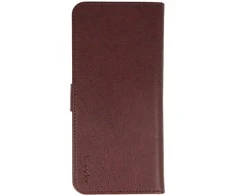 WONDER COMMON Universal Book dėklas (Dydis L) skirtas Apple iPhone 6 Plus/7 Plus/8 Plus/Xs Max/11 Pro Max/Samsung S20 FE/S21 FE/S10 Plus/A10/A32/A54/Xiaomi 12 Lite/Huawei P30 Pro rudos spalvos