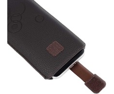WONDER Deko Pouch dėklas (XXL dydis), skirtas Samsung S25 Ultra/S24 Ultra/M35/M23/A16 5G/Xiaomi Redmi 14C, šokoladinės spalvos