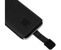 Oem WONDER Deko Pouch dėklas (Size M) skirtas Apple iPhone 5/Nokia 215 4G/225/5310 2020 juodos spalvos