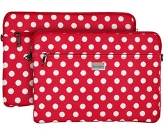 Wonder nešiojamo kompiuterio dėklas 15-16 colių red polka-dot