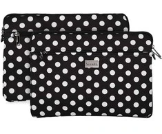 Wonder nešiojamo kompiuterio dėklas 15-16 colių juodas polka-dot