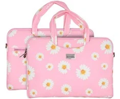 Wonder nešiojamo kompiuterio krepšys 13-14 colių pink daisies