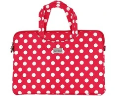 Wonder nešiojamo kompiuterio krepšys 13-14 colių red polka-dot