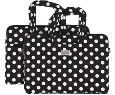 Wonder nešiojamo kompiuterio krepšys 17 colių juodas polka-dot