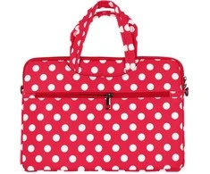 Wonder nešiojamo kompiuterio krepšys 17 colių red polka-dot