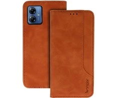 Wonder Prime dėklas skirtas Motorola Moto G14 rudos spalvos