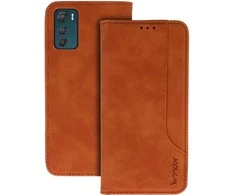 Oem Wonder Prime dėklas skirtas Motorola Moto G42 rudos spalvos
