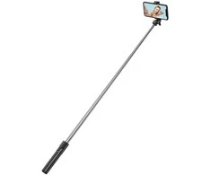 Wozinsky Asmenukių lazda WHS1Y telescopic tripod 1m with phone holder – juodos spalvos