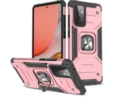 Wozinsky Ring Armor dėklas skirtas Samsung Galaxy A72 4G, rožinis