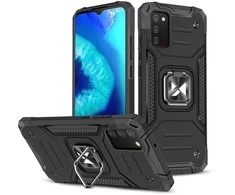 Wozinsky Ring Armor dėklas skirtas Samsung Galaxy A03s, juodas
