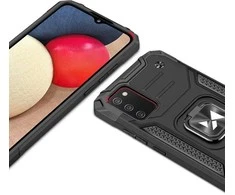 Wozinsky Ring Armor dėklas skirtas Samsung Galaxy A03s, mėlynas
