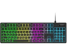 Wozinsky WKG-200 RGB Membrane Klaviatūra žaidimams su ratuku - Juodas