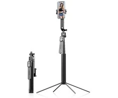 Wozinsky WST-360YS Selfie Stick with Tripod Function with 360° AI Auto Face Tracking Gesture Control – juodos spalvos