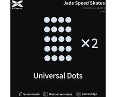 X-Raypad Jade Skates Universal Dots Baltas 40 vnt. (⌀6.5 x 0.8 mm) (Balti) Pakaitiniai Pelė Feet