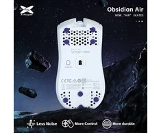 X-Raypad Obsidian Air Skates Universal Dots Violetinė 40 vnt. (⌀6.5 x 1.0 mm) (Violetiniai) Pakaitiniai Pelė Feet