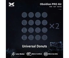 X-Raypad Obsidian Pro Air Skates Universal Donuts Pilkas 32 vnt. (⌀9.5 x 1.0 mm) (Pilki) Pakaitiniai Pelė Feet