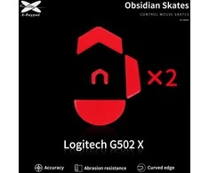 X-Raypad Obsidian Skates Logitech G502 X Raudona 2 vnt. (Raudoni) Pakaitiniai Pelė Feet