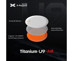 Oranžinis X-raypad Titanium U9 Air Pelė Feet | Oranžinis, x40, Universal Dots