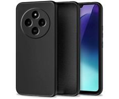 Tech-Protect Icon dėklas skirtas Xiaomi Redmi 14C / POCO C75 - juodos spalvos