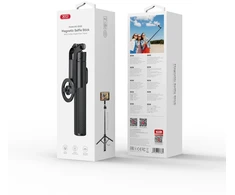 XO asmenukių lazda Bluetooth trikojis SS30 juodas magnetinis, skirtas MagSafe 123cm