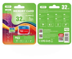 XO atminties kortelė 32GB Micro SDHC cl. 10 + adapteris