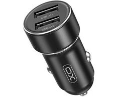 XO car charger CC53 12W 2x USB juodos spalvos