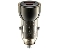 XO automobilinis įkroviklis CC60 60W 1x USB 1x USB-C juodas