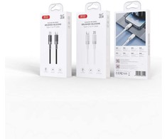 XO laidas NB-Q282A PD USB-C - Lightning 1,0m 27W baltos spalvos