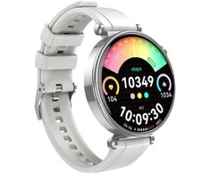 XO išmanusis laikrodis GT4 Mini Amoled sidabro spalvos