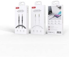 XO kabelis audio NB-R279C jack 3,5mm - jack 3,5mm 1,0m baltos spalvos