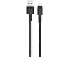 XO kabelis NB-Q166 USB - Lightning 1,0 m 5A juodos spalvos