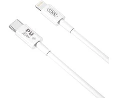 XO kabelis NB-Q189B PD USB-C - Lightning 2,0m 20W baltos spalvos