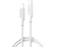XO kabelis NB-Q265A PD USB-C - Lightning 1,0m 27W baltos spalvos