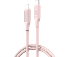 XO kabelis NB-Q265A PD USB-C – Lightning 1,0 m 27 W rožinis