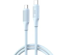 XO kabelis NB-Q265B PD USB-C - USB-C 1,0m 60W mėlynos spalvos