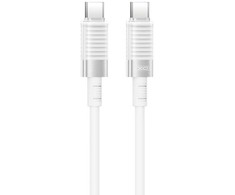 XO laidas NB-Q282B PD USB-C – USB-C 1,0m 60W baltas