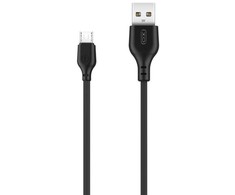 XO laidas NB103 USB – microUSB 2,0 m 2,1A juodas